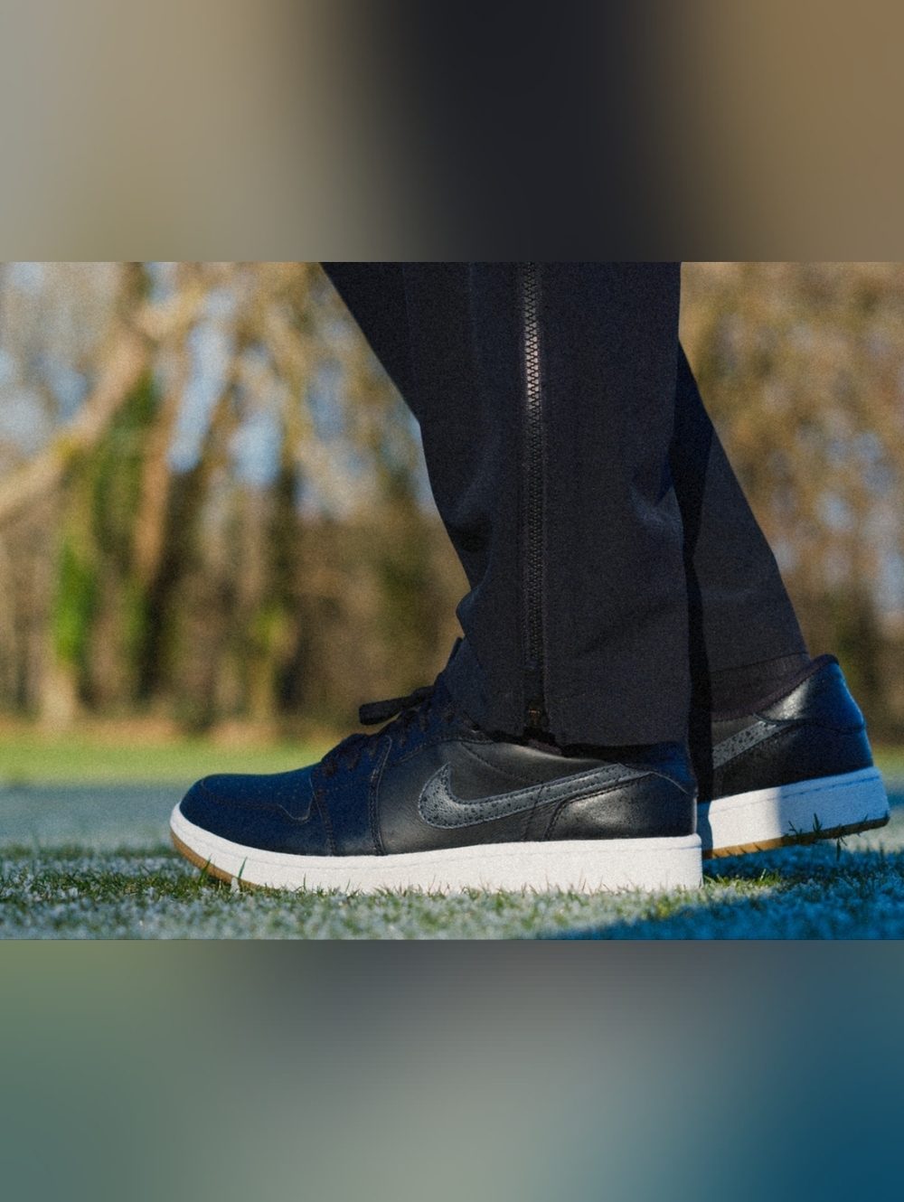 Men's Golf Air Jordan 1 Low 'Black Gum' - Picture 2 of 15
